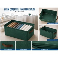 Hauswert 1 Adet Çekmece, Dolap Içi Düzenleyici Çelik Kenar Çerçeve Destekli Yırtılmaz Esnemez Kumaş Hurç