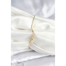 Youday Accessories Renkli Kelebek Figür Gold Renk Pirinç Kadın Bileklik
