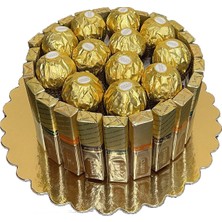 Ferrero Rocher Merci Çikolata Hediye Çikolata Sepeti Aranjmanı 250 gr Sevgiliye Özel Lezzet