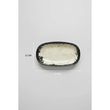 12'li Valencia Oval Kayık Tabak 19CM Mega Desen Rinart