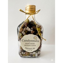 Candyemiro Safir Serisi: Artisan El Yapımı Çakıl Taşı Çikolata Şişesi