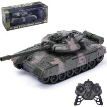 Calperia Uzaktan Kumandalı Paletli Tank, Işıklı ve Sesli 360° Dönen Askeri Oyun