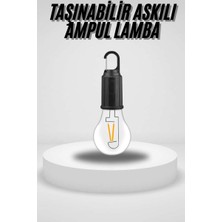 Die Grup Taşınabilir Askılı Ampul Kamp Lambası Askılı Type-C Şarjlı Bahçe Lambası