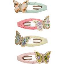 Mimi & Lula Floral Butterfly 4'lü Toka