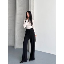 Vess Moda Premium Kalite Cepli Arkası Lastikli Bol Paça Palazzo Pantolon