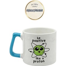 Desene Bak Sevimli Çiçek Proton Baskılı Seramik Hediye Kupa Bardak Kişiye Özel Kişiselleştirilebilir