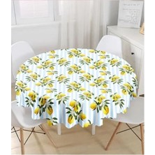 Calperia Dijital Baskılı Yuvarlak Masa Örtüsü - 140 cm Çap
