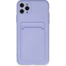 MarkEntegra Newface Iphone 11 Pro Max Kılıf Kelvin Kartvizitli Silikon - Lila