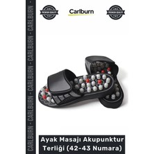 Carlburn Özel Üretim Ortopedik Refleksoloji Tabanlı Sağlık Ayak Masajı Akupunktur Terliği 42-43 Numara