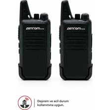 Zetcom N446 Pmr Deprem ve Acil Durum El Telsizi (2'li Set)