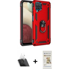 Pileli Store Pilelistore™ Galaxy A22 Kılıf Ahenk Klasik Koleksiyonu - Siyah Mat Seramik Nano Ekran Koruyucu + Kamera Lens Koruma Cam - Sf