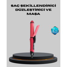 Pileli Store 5 Kademeli Seramik Saç Düzleştirici – Düz ve Kıvırcık Mod, 26 mm Plaka, Profesyonel Saç Ş