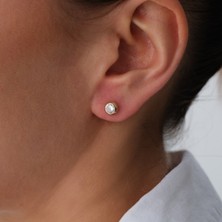Cherry By Özkonak Gem Studs Altın Küpe