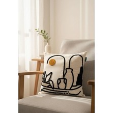 Rolivs Contour Dekoratif Kırlent Kılıfı 47X47 cm Fermuarlı Yıkanabilir (2100)