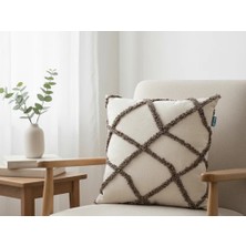 Rolivs Lunora Dekoratif Kırlent Kılıfı 47X47 cm Fermuarlı Yıkanabilir (NK1718)