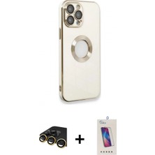Pileli Store Pilelistore™ iPhone 13 Pro Max Kılıf Iz Form Serisi - Siyah Joko 5d Cam + Raze Metal Kamera Lens - Gd