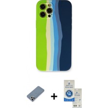 İlk El Grup Pilelistore™ iPhone 12 Pro Max Kılıf Yadigar Çizgi - Şeffaf Royal Nano Ekran Koruyucu + Metal Kamera Lens Koruma Cam - Gs