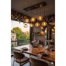 Light Hause Bulut Model 7'li Modern Yemek Masası Sarkıt Avize