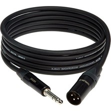 MarkEntegra M1 MY206 Trs x Male Xlr Neutrik Uçlu Siyah 1mt Balanslı Kablo