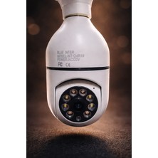 Telkur Cmr-19 Wifi 360 Panoramik Ampul Kamera Gece Görüş Ses Akıllı Hareket Algılayıcı Güvenlik Kamerası