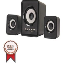Torima D23 Bluetooth Hoparlör 3.5mm Jack Kablolu Bilgisayar Hoparlörü Siyah