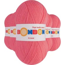 Toyigoo 5 Adet Kristal El Örgü Lif Ipi Pembe 98230 - Bonbon Mudanis TYG-84037RS