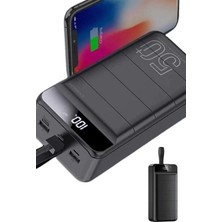 Nemere Ithalat Hızlı Taşınabilir 50.000 Mah Powerbank LED Ekran Android ve Ios Uyumlu