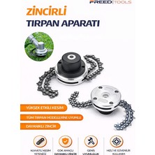 Freed Tools Zincirli Tırpan Aparatı Başlık Ot Biçme Zincirli Misina Benzinli Ot Çim Biçme Tırpan Aparatı