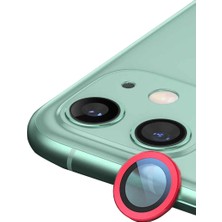 Die Grup Buğz Iphone 12 Mini Raze Metal Kamera Lens - Kırmızı