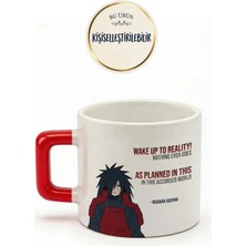 Desene Bak Uchiha Madara Baskılı Seramik Hediye Kupa Bardak Kişiye Özel Kişiselleştirilebilir Anime