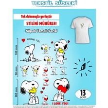 Agg Reklam Ütü ile Yapışan Kıyafet Etiketi Köpek Temalı Serisi  13LÜ Set