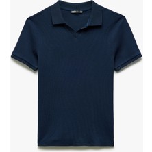 Koton Pamuklu Slim Fit Kısa Kollu V Yaka Polo Tişört