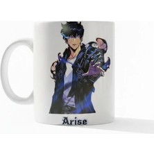 Desene Bak Solo Leveling Arise Yazılı Anime Tasarımlı Baskılı Seramik Hediye Kupa Bardak