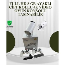 Nevamel Portatif 4K Projeksiyon – 4.000 Uygulama Kablosuz Yansıtma ve Bluetooth 5.0