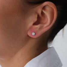 Cherry By Özkonak Screw Taşlı Altın Küpe