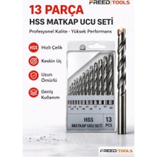 Freed Tools 13 Parça Hss Matkap Ucu Seti 1.5-6.5 mm Metal Delme Uçları Seti