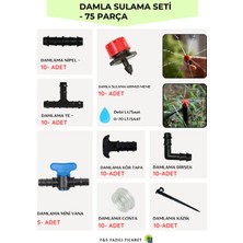 Sertsan Damlama Sulama Borusu Ek Parçaları - 75 Parça !