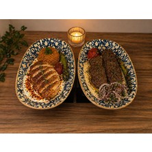 Bonna 2'li Derin Servis Kasesi / Çukur Sunum Tabağı/salata/sote/soslu Yemek Sunum  Alhambra Gourmet Oval P