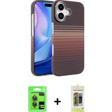 Pileli Store Pilelistore™ iPhone 17 Kılıf Doruk Serisi - Siyah Joko Magic 5d Hayalet Cam + Raze Metal Kamera Lens - Gı
