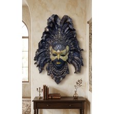 Polyester Venedik Maske Duvar Süsü 30 x 20 cm