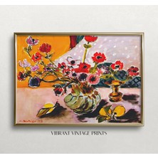 Ninastore Matisse Anemon Baskısı: Vintage Çiçekli Natürmort (Baskı)