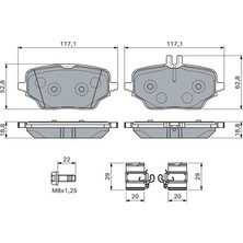 Bosch 0986460154 Fren Balatası Arka Mercedes Gle-Class V167 C167 A0004207103