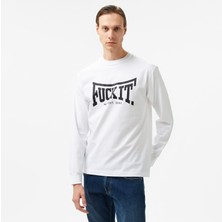 Huf Throwing Hands Erkek Beyaz T-Shirt