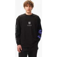 Hugo Dapurlsli Erkek Siyah Sweatshirt