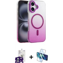 Pileli Store Pilelistore™ iPhone 16 Kılıf Ahenk Doku Özel Seri - Siyah 3D Antistatik Seramik Nano Ekran Koruyucu + Bilvis Titan Kamera Lens - Yl