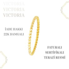 Victoria 12,25 gr 2’li Burma Yatırımlık Altın Bilezik –sertifikali - Faturalı –22 Ayar Damgalı –iade Hakkı