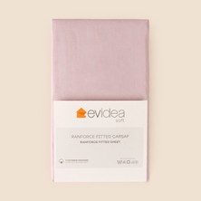 Evidea Soft Eco Tek Kişilik Lastikli Çarşaf - Lila - 100X200 cm