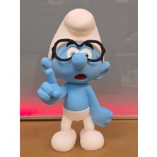 M&D Design Gözlüklü Şirin Koleksiyonluk Figür Renkli 3D (24 Cm)