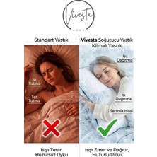 Vivesta Home Klimalı Serinletici Yastık 50x70 Terletmeyen Soğutucu Yazlık Yastık Nefes Alabilen Anti Terleme Uyku Yastığı