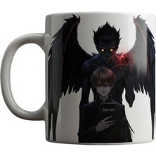 Desene Bak Death Note Anime Tasarımlı Seramik Kupa - Light ve Ryuk Baskılı